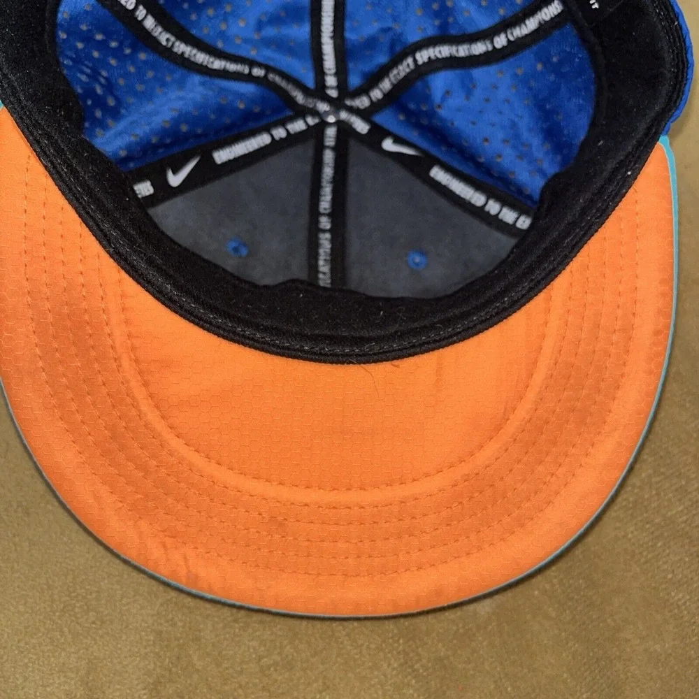 Nike Kids KD Hat Adjustable Basketball SnapBack Aqua Orange Kevin Durant Dri Fit